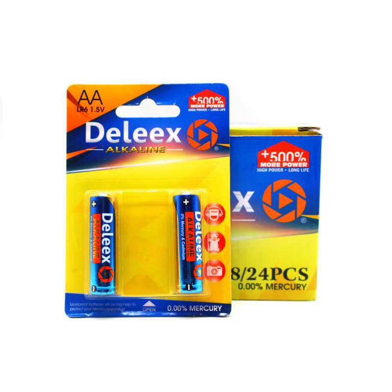 Deleex干电池碱性电池5号电池遥控器电动玩具小家电AALR62支装图