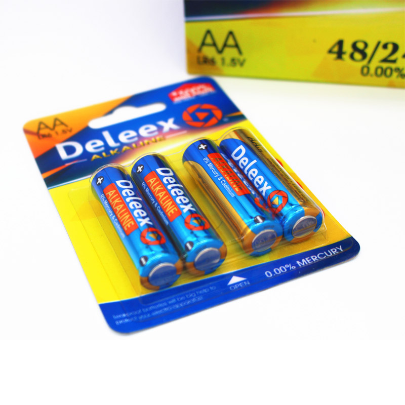Deleex干电池碱性电池5号电池遥控器电动玩具小家电AAALR03 4支装详情图5