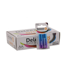 Deleex干电池碳性电池5号电池遥控器电动玩具小家电AAR6P2支装
