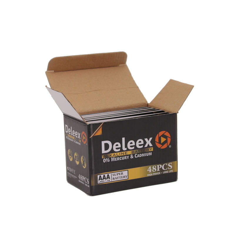 Deleex Dry Battery Alkaline Battery No. 5 Battery Remote Control Electric Toy Small Appliances Aaalr03 Card Pack 4 Specification drawing