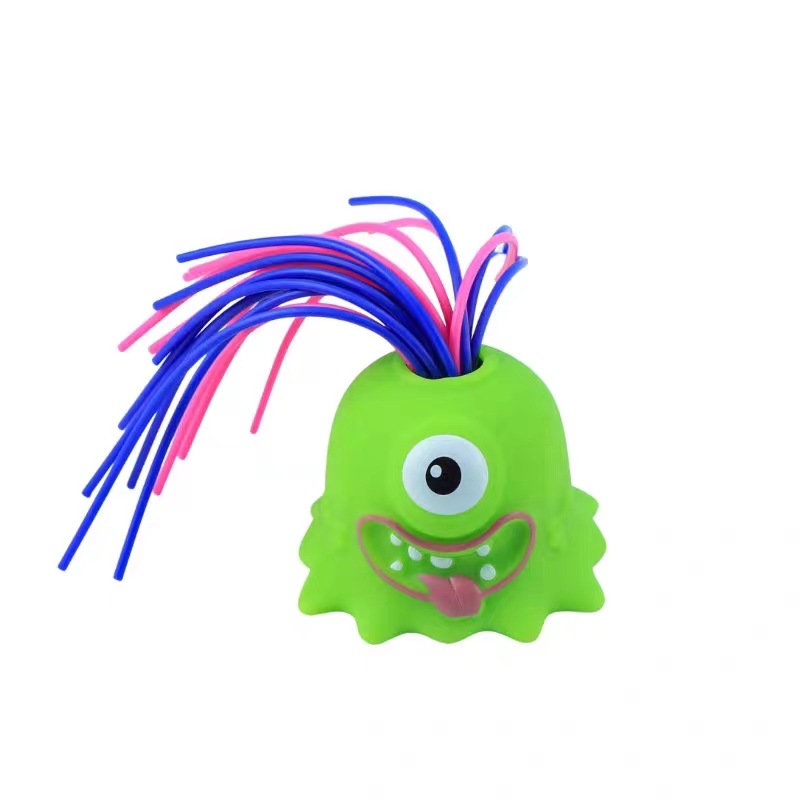 The internet-famous hair-pulling monster stress-relieving toy, a monster that screams when pulling hair, a one-eyed monster with big eyes Item Picture