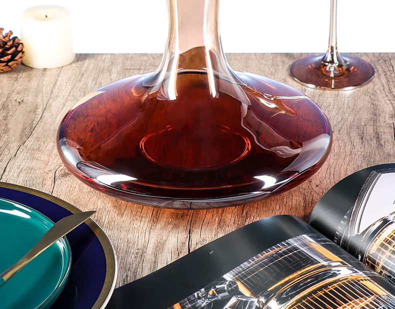 Crystalex捷克进口无铅水晶葡萄酒杯 皮盒40728炫彩7件套详情7