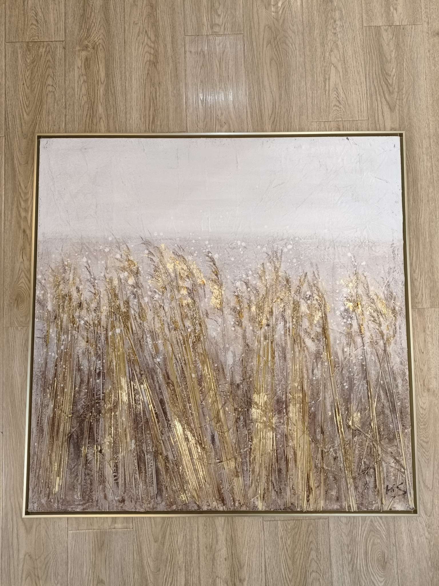 纯手工手绘油画【稻香麦穗风格】装饰画详情图1