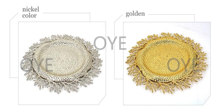 时尚糖果篮小吃碗金属镀银椭形食品杯子托盘托盘批发酒店家用详情7