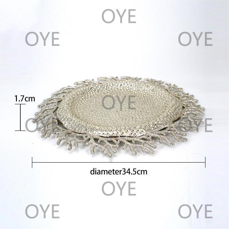 家庭摆饰品/金属果盘/木托盘/饰品托盘/糕点盘子产品图