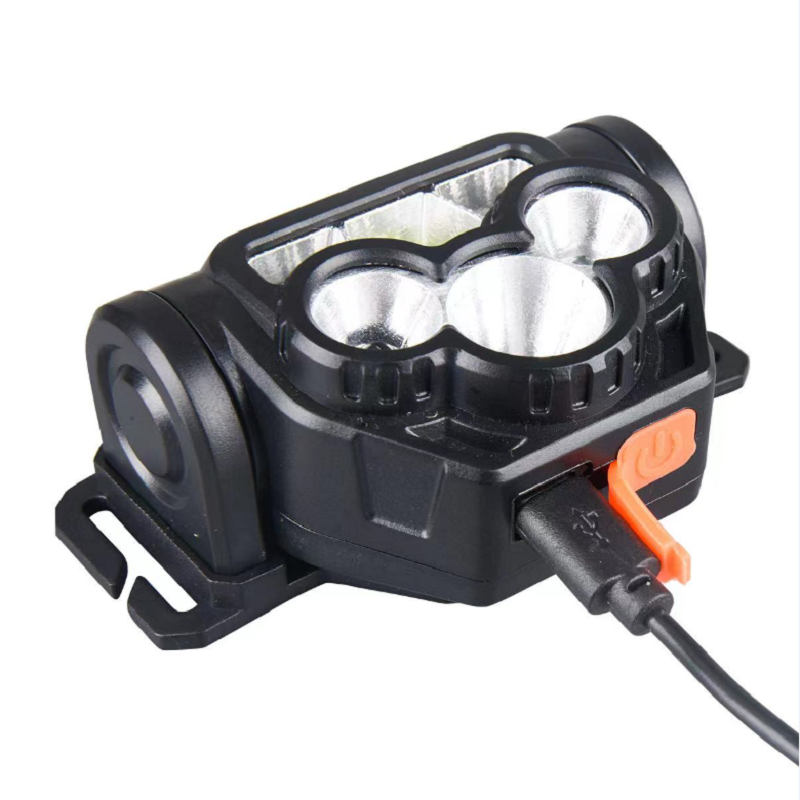 High-intensity sensor headlamp, multi-functional searchlight, portable work light, outdoor miner's lamp, LED maintenance emergency light, head-mounted flashlight, night running headlamp, fishing light, USB charging, outdoor cycling headlamp details Picture