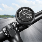 889-2圆形自行车有线码表防水背夜光测速表山地单车迈表大屏里程表计速器