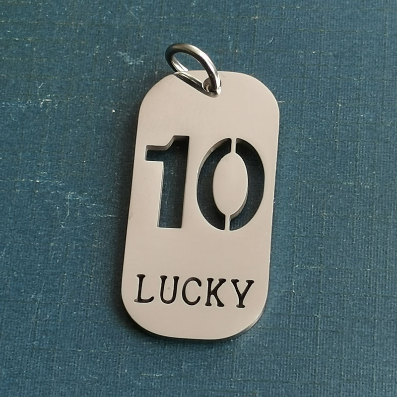 Foreign trade cross-border lucky number ten necklace pendant titanium steel student jewelry accessories niche design simple everything trendy thumbnail