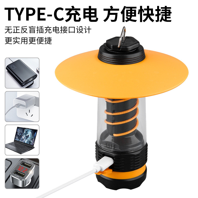 露营/露营灯/露营灯户外/露营灯日韩/强光手电筒细节图