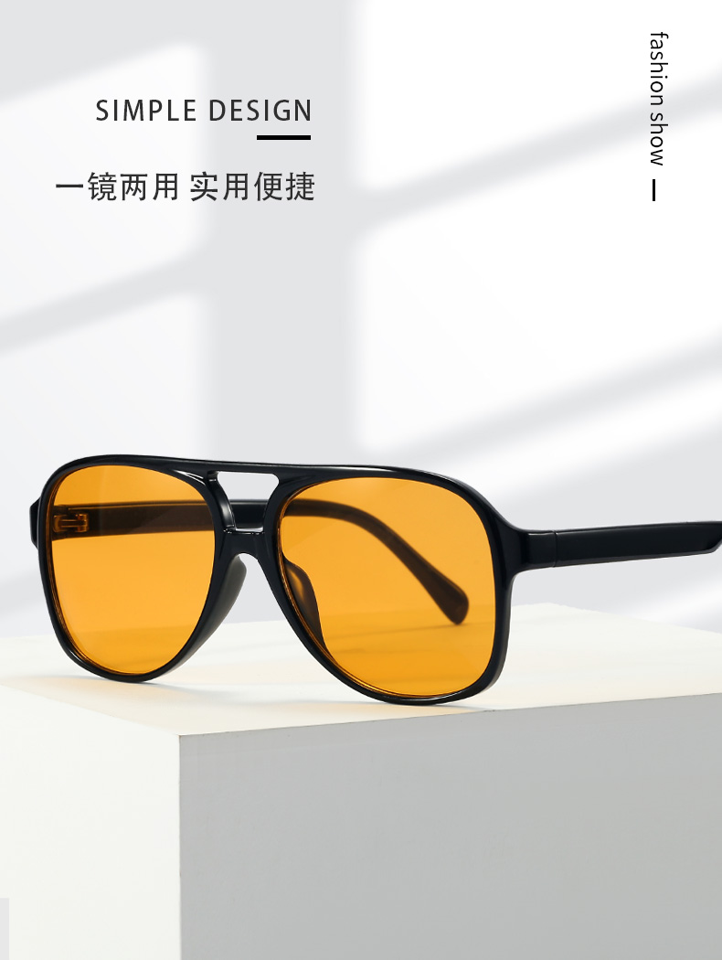 95144 冲量跨境新款太阳镜外贸品质潮流女太阳眼镜素颜大框墨镜详情1