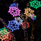 圣诞节雪花LED发光灯装饰工程亮化新年亮化挂树上户外防水雪花灯图