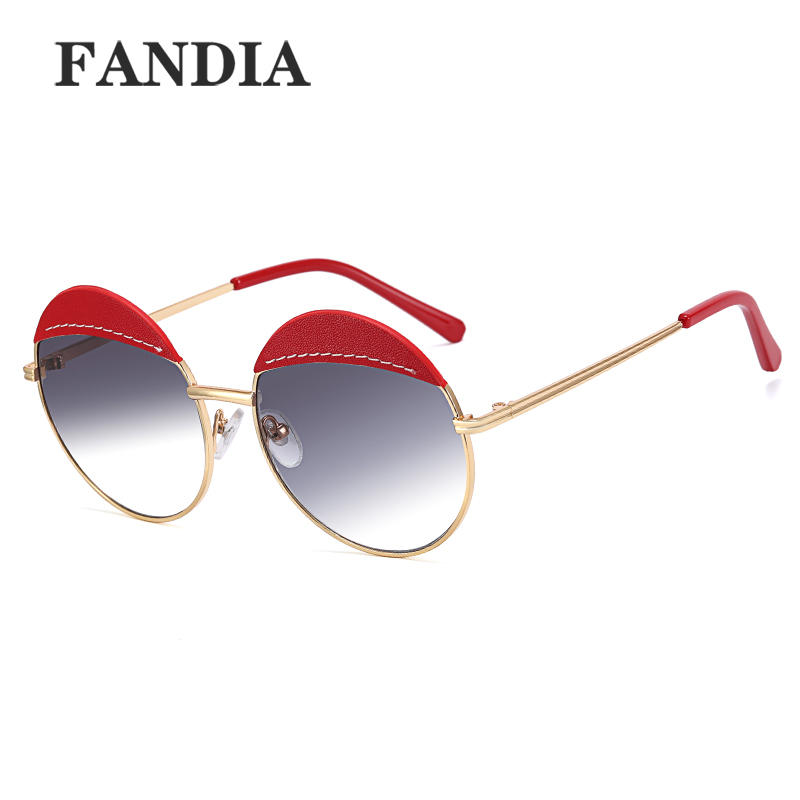 93340 women's round-framed sunglasses for sun protection, summer sunshade, new UV-blocking sunglasses, brown glasses Application Scenario