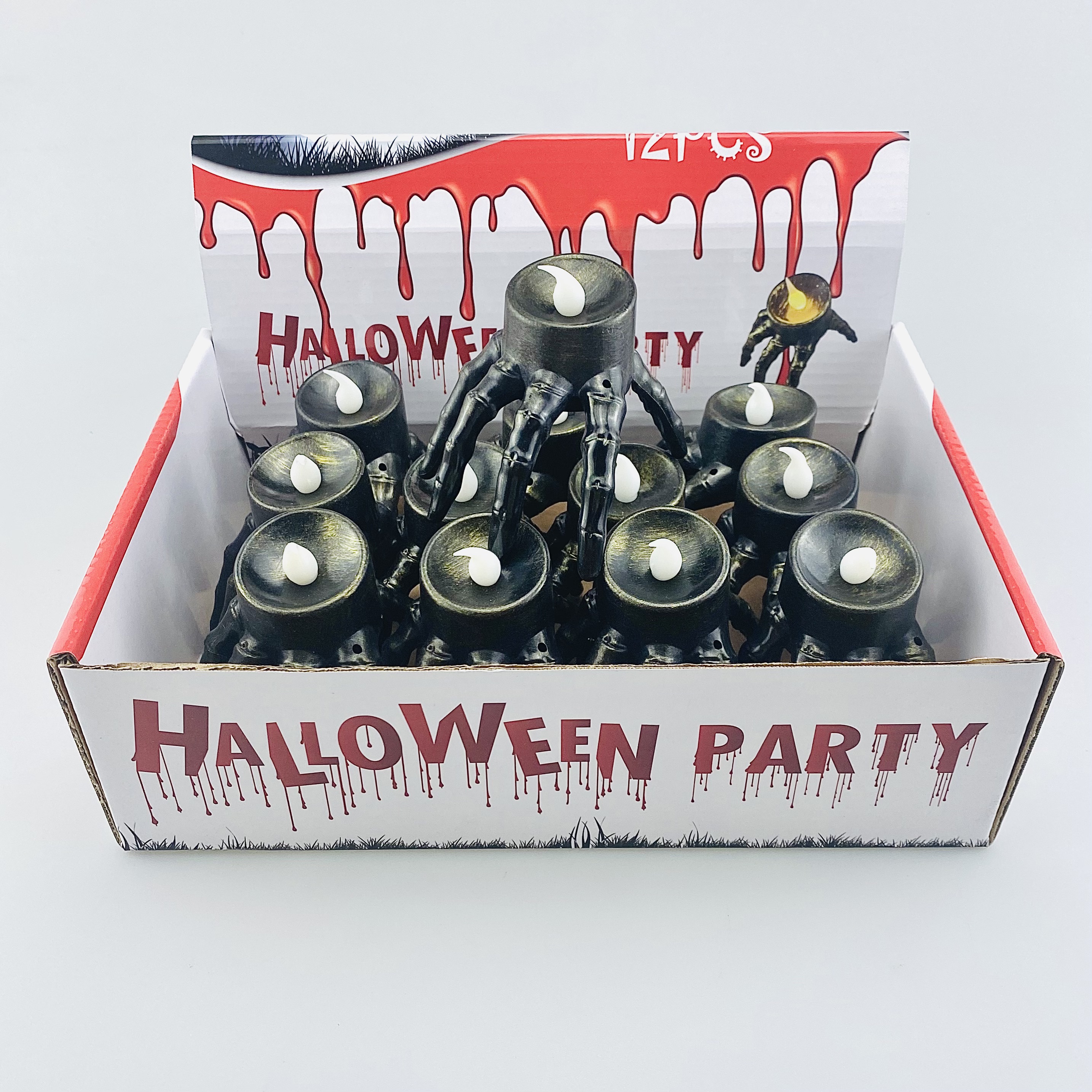 万圣节/万圣节服装/万圣节道具/万圣节骷髅头/摆件白底实物图