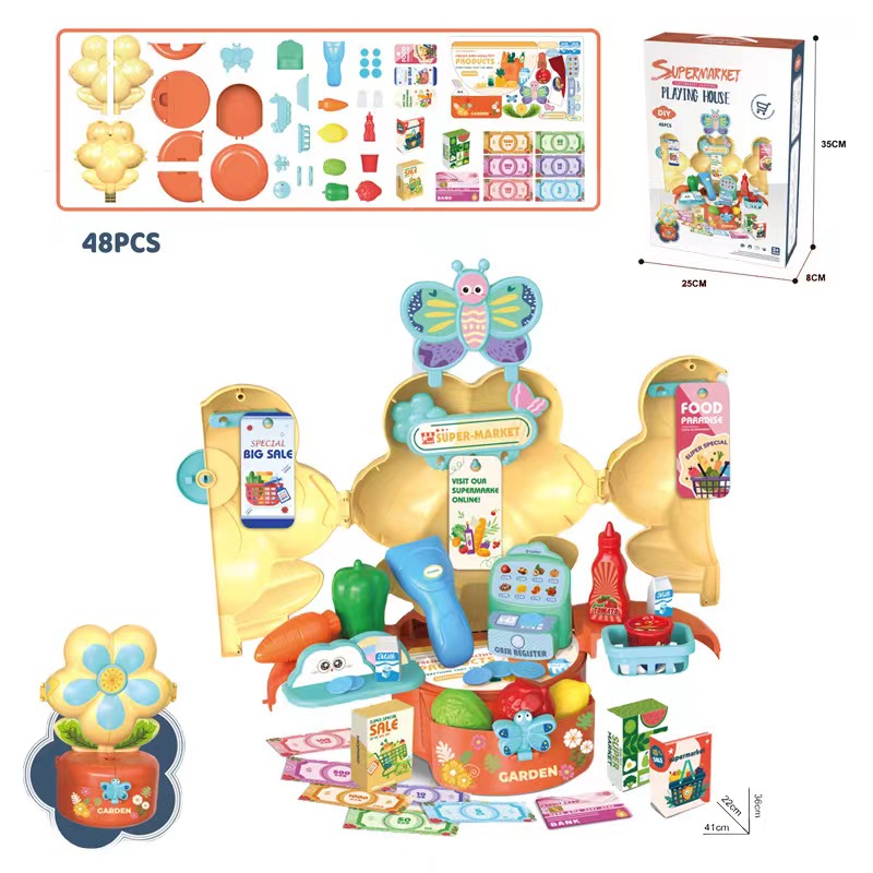 儿童过家家超市厨房医具梳妆仿真花台女孩过家家跨境玩具套装详情2