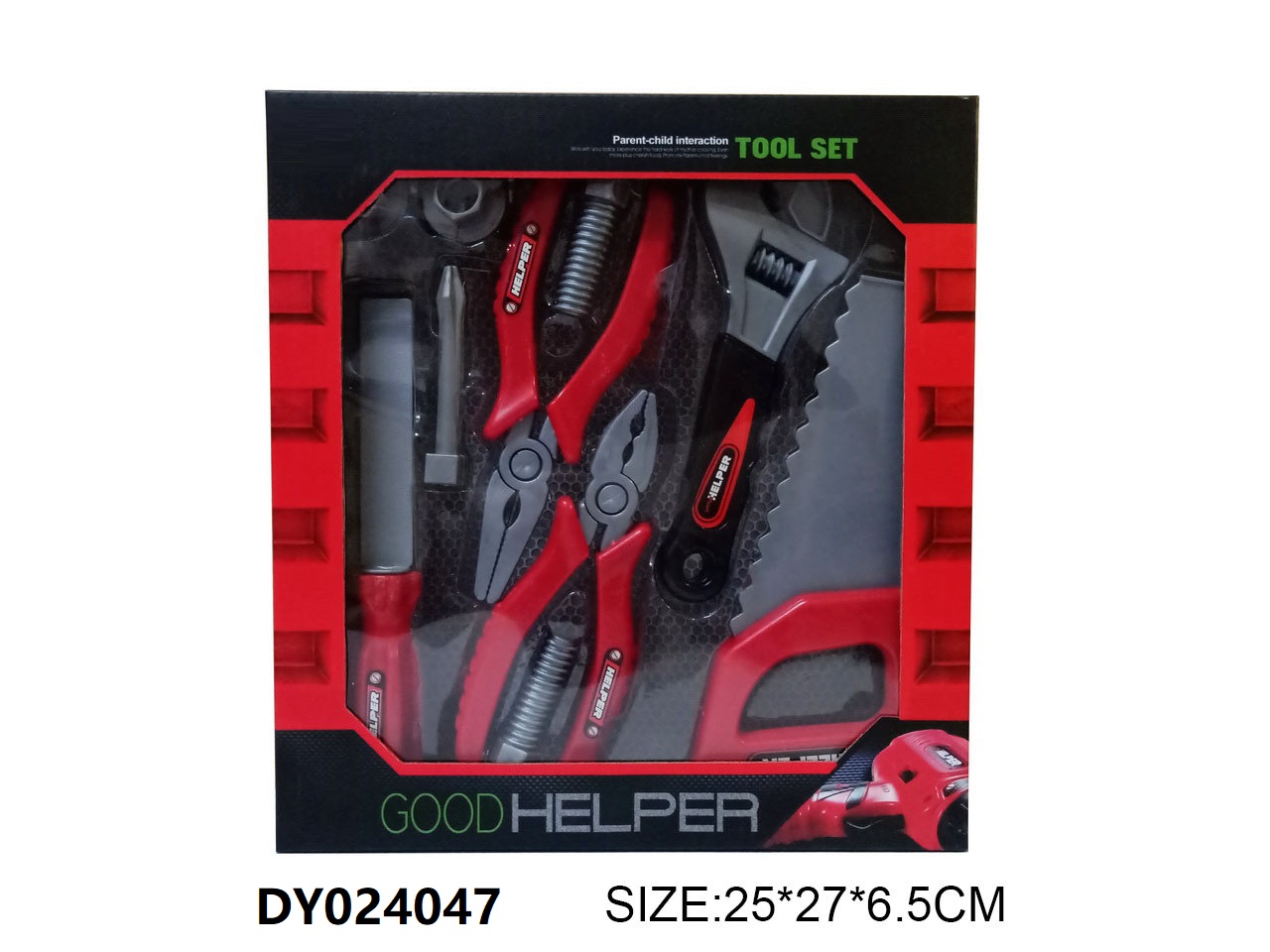 Tool toy set, electric hand drill, electric toy set, innovative interactive experience, safe and environmentally friendly materials Application Scenario