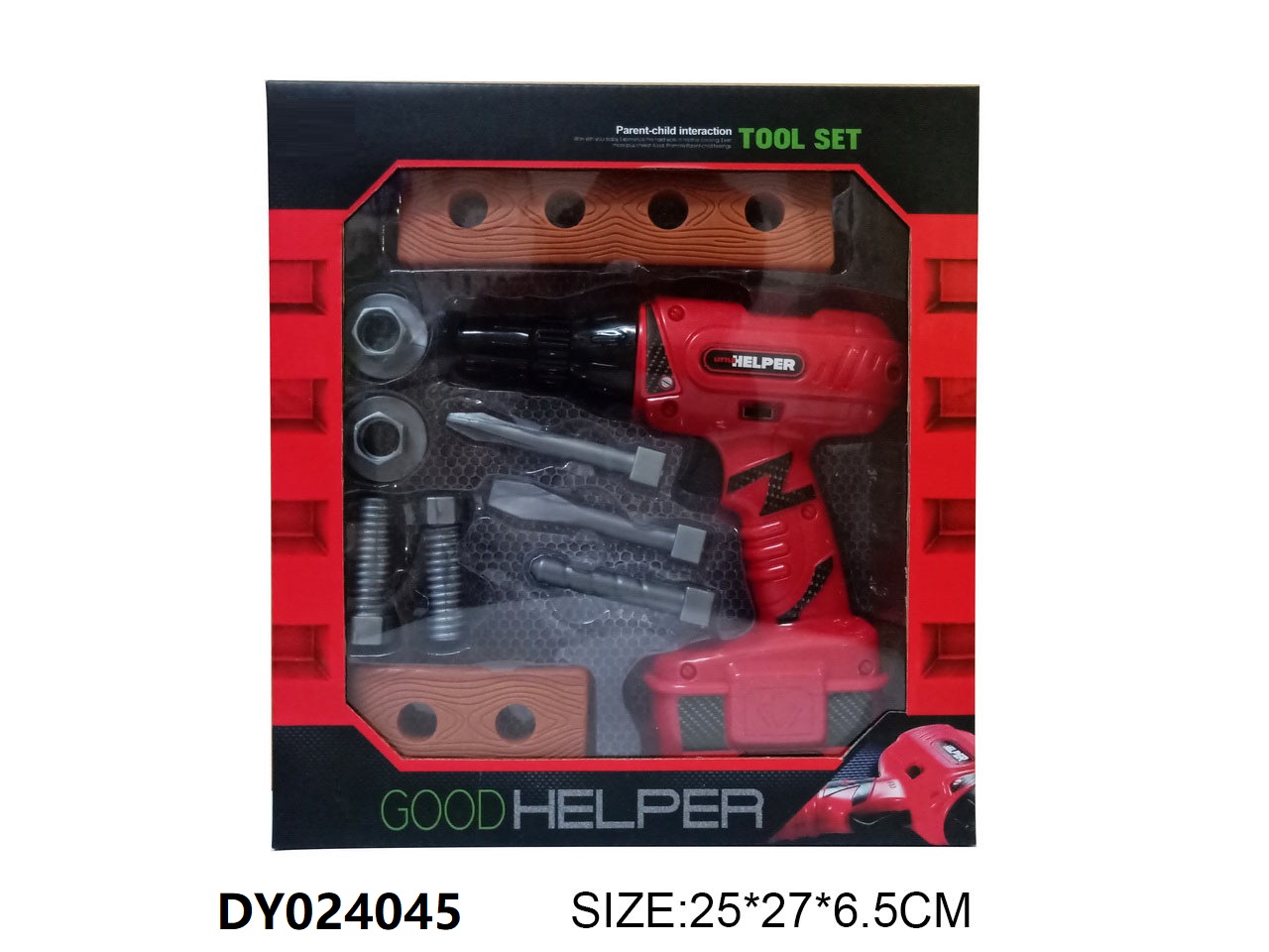 Tool toy set, electric hand drill, electric toy set, innovative interactive experience, safe and environmentally friendly materials details Picture