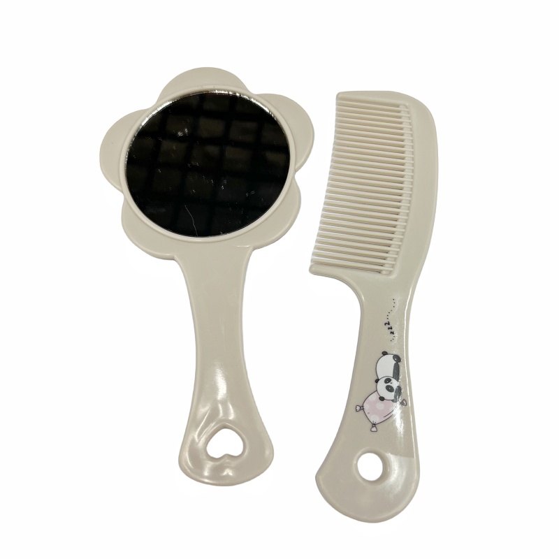 花朵手柄镜子 镜子梳子组合套装 套装镜梳详情3