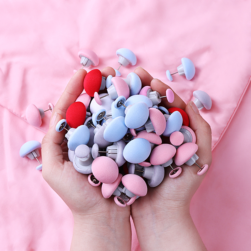 28桃心包布纽扣饰品配件条纹包布纽扣服装辅料耳饰头饰配件1456346