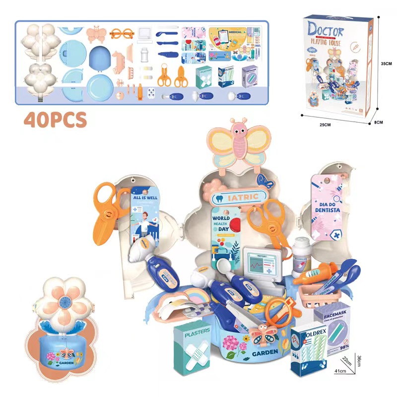 儿童过家家超市厨房医具梳妆仿真花台女孩过家家跨境玩具套装详情4