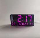 年月日时间温度星期同屏显示卧室客厅多用途闹钟电子时钟JH2204