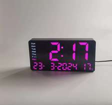 年月日时间温度星期同屏显示卧室客厅多用途闹钟电子时钟JH2204
