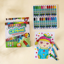 土豆猫油画棒幼儿园蜡笔儿童涂鸦丝滑画笔环保24色涂鸦厂家直供YL022-018-24