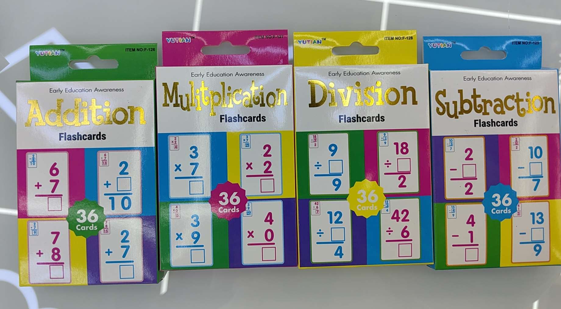 بطاقات محو الأمية باللغة الانكليزية مع التعرف على البطاقات Item Picture
