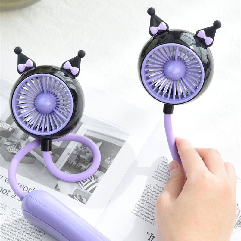 挂脖风扇批发迷你小风扇学生风扇儿童风扇挂脖充电小风扇详情图2