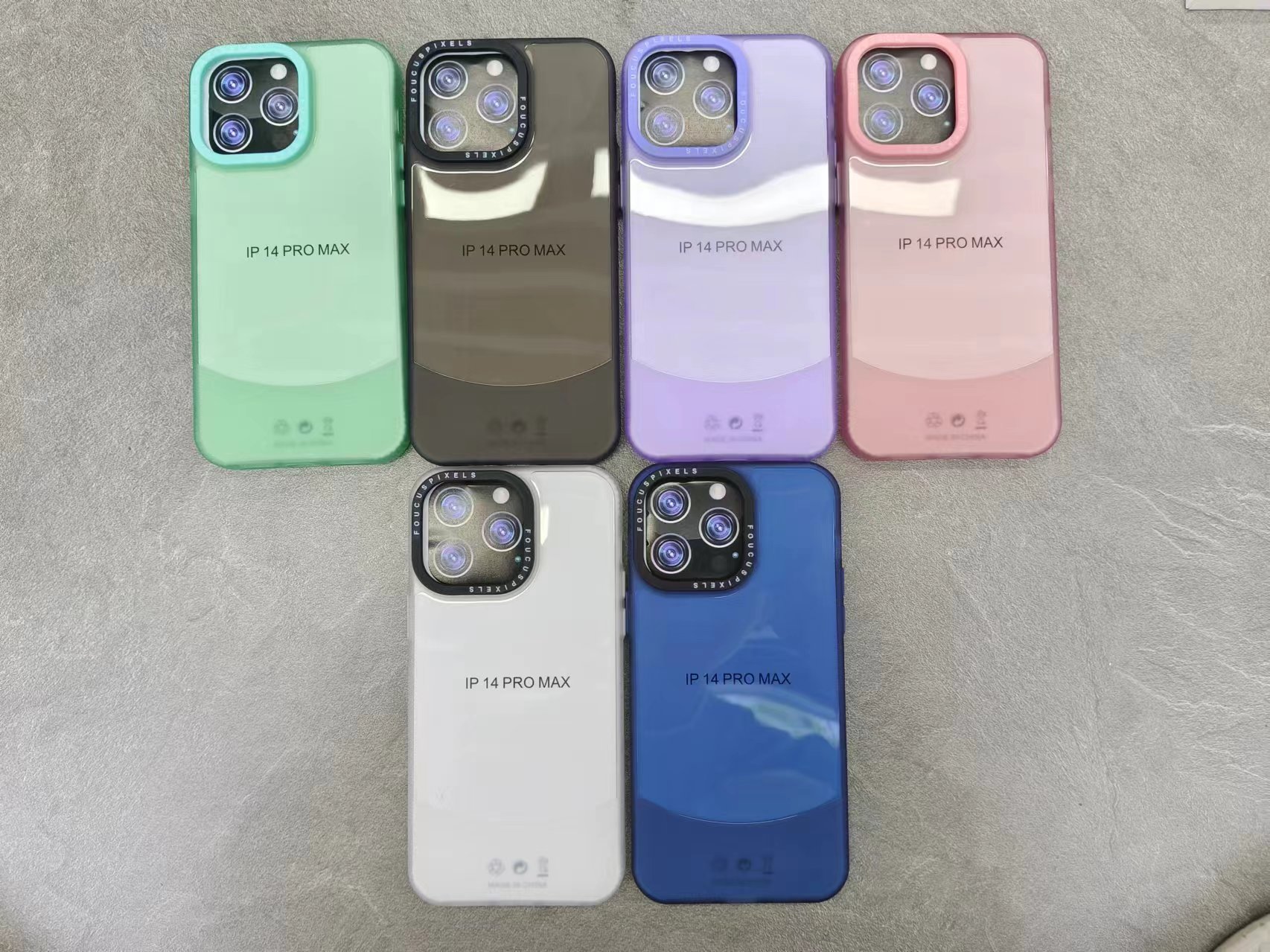 Arc-shaped matte transparent phone case