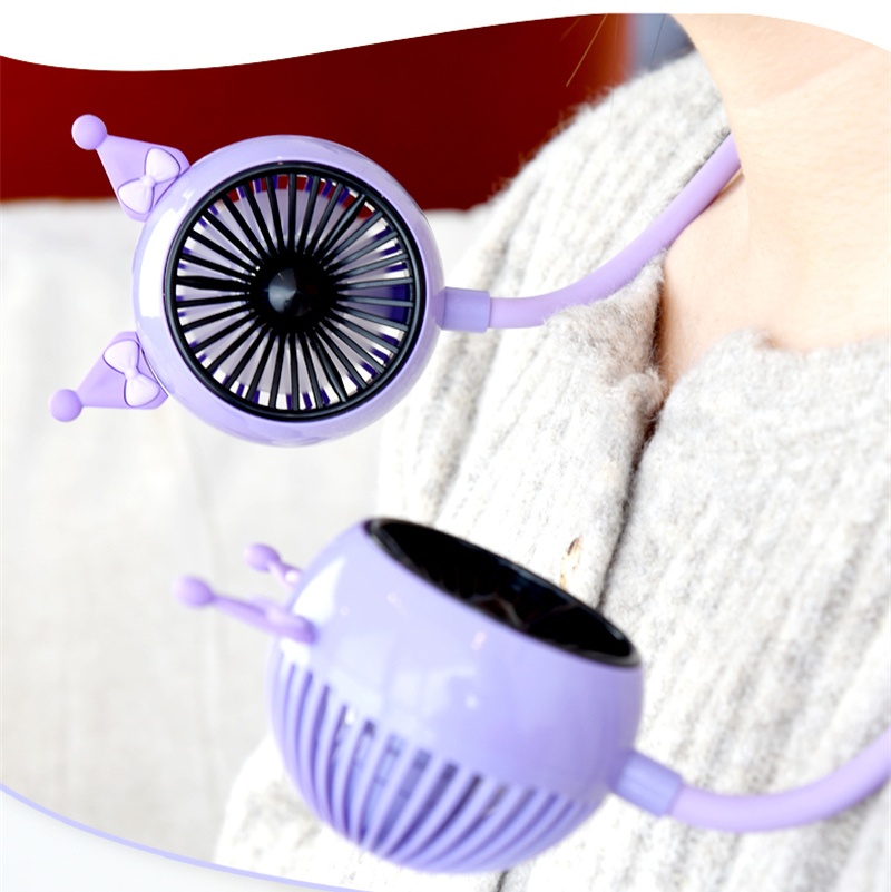 挂脖风扇批发迷你小风扇学生风扇儿童风扇挂脖充电小风扇详情图3