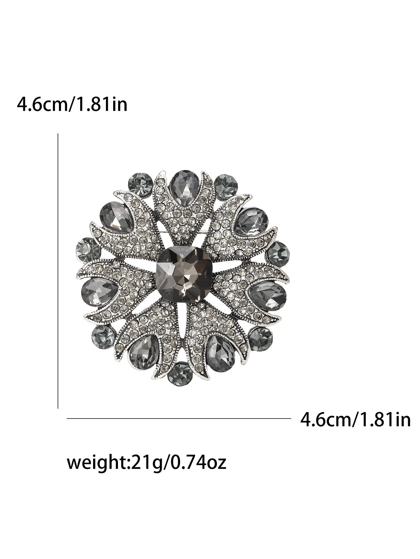 2024 Women's Classic rhinestone brooch, women's fashion pin accessory, neckline design sense accessory, suit accessory, brooch badge brooch, brooch metal brooch Application Scenario