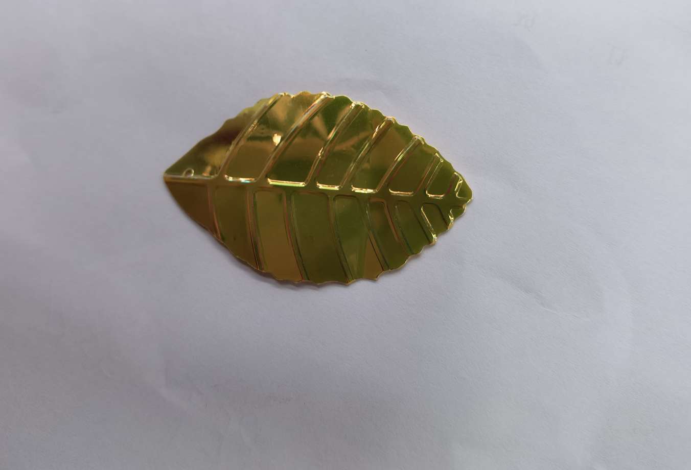 50x30mm golden leaf sequins detail image 4