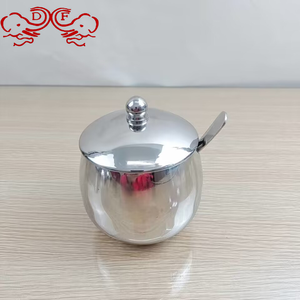 علبة من الصلب غير القابل للصدأ 304 DF68773، خزان مختوم صامد للالمد ومزود بمطبخ يحتوي على ملعقة من مقادير DF Tradinghouse Specification image