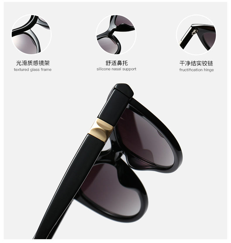 95212 欧美潮流女士太阳镜 半框时尚猫眼墨镜跨境热卖sunglasses详情2