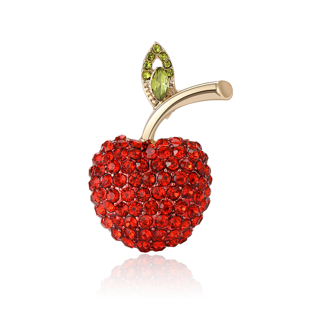 2024 Women's Classic rhinestone fruit brooch, women's fashion pin accessory, neckline design sense accessory, suit accessory, brooch badge brooch, brooch metal brooch Item Picture
