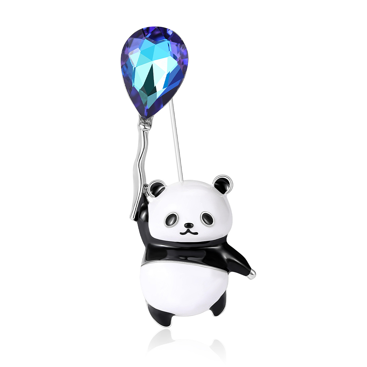 2024 New Panda cute brooch, women's fashion pin accessory, neckline design sense accessory, suit accessory brooch, badge brooch, metal brooch Item Picture