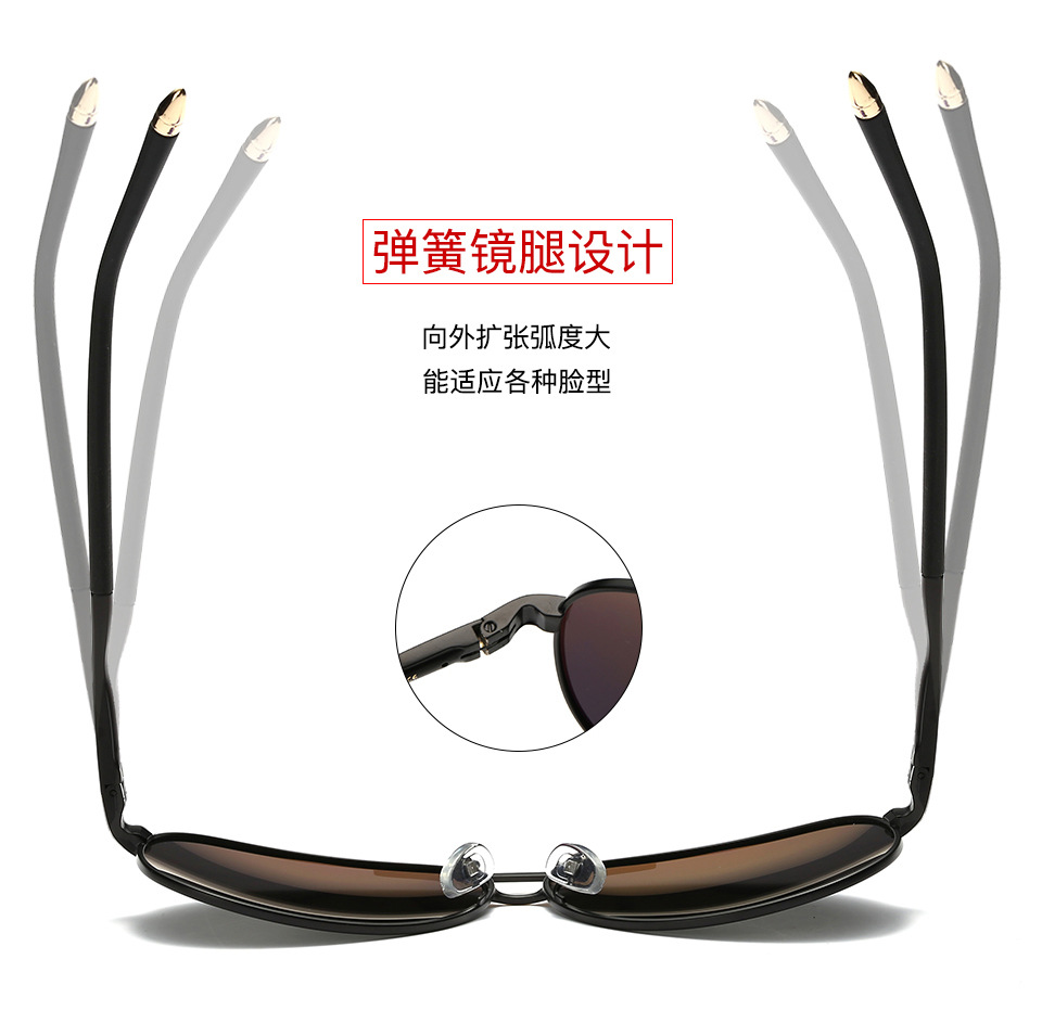 PE107 时尚偏光太阳镜速卖通外贸弹簧镜脚 时尚男士墨镜 厂家直销详情5