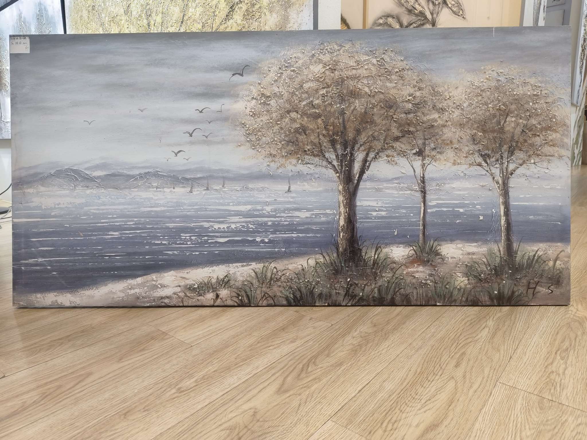 高品质布底油画【可定制】纯手工风景装饰画详情图1