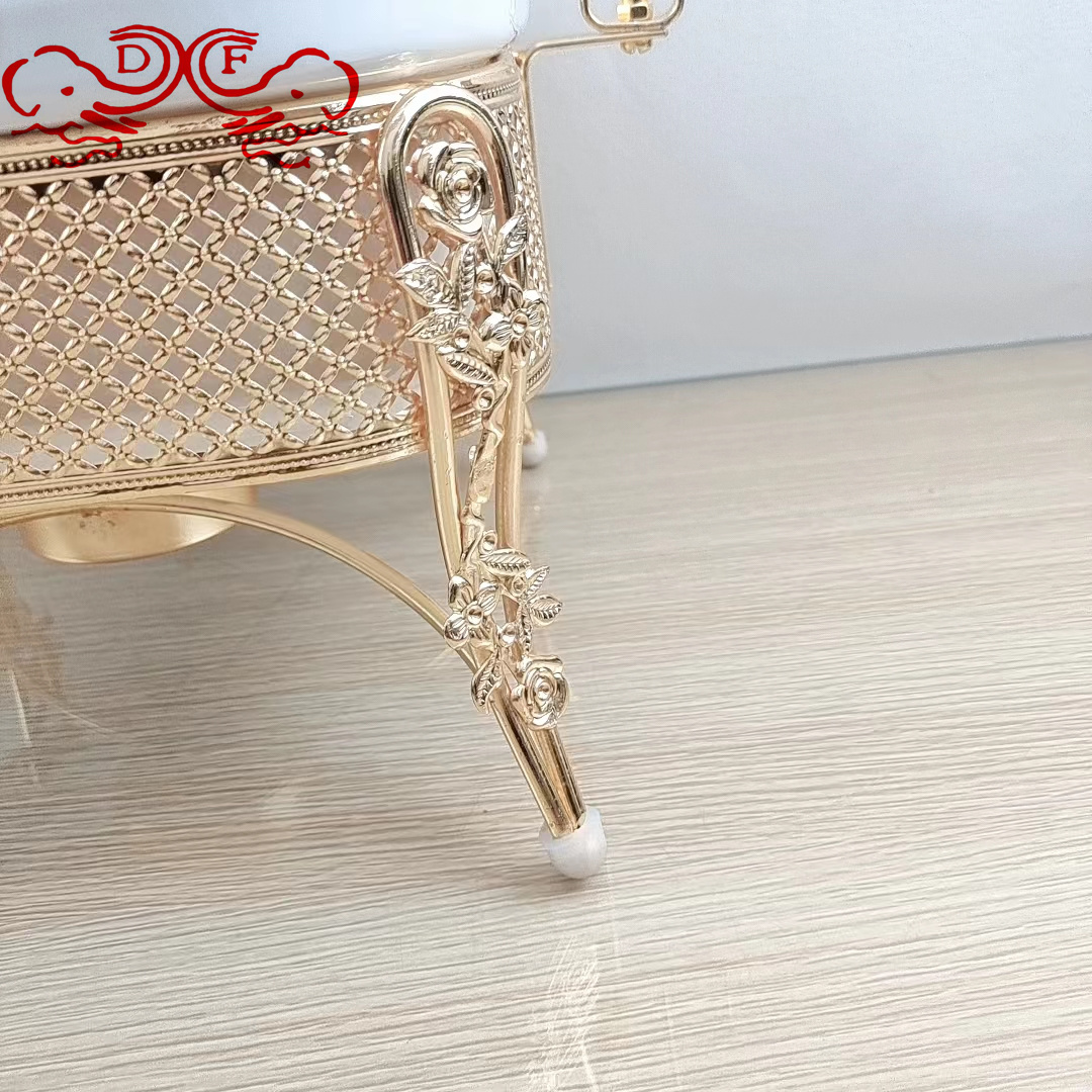 Df68093 Lace Stainless Steel Gold Alcohol Stove Hotel Restaurant Buffet Stove With Hanging Lid Thermal Insulation Stove Df Tradinghouse Specification drawing