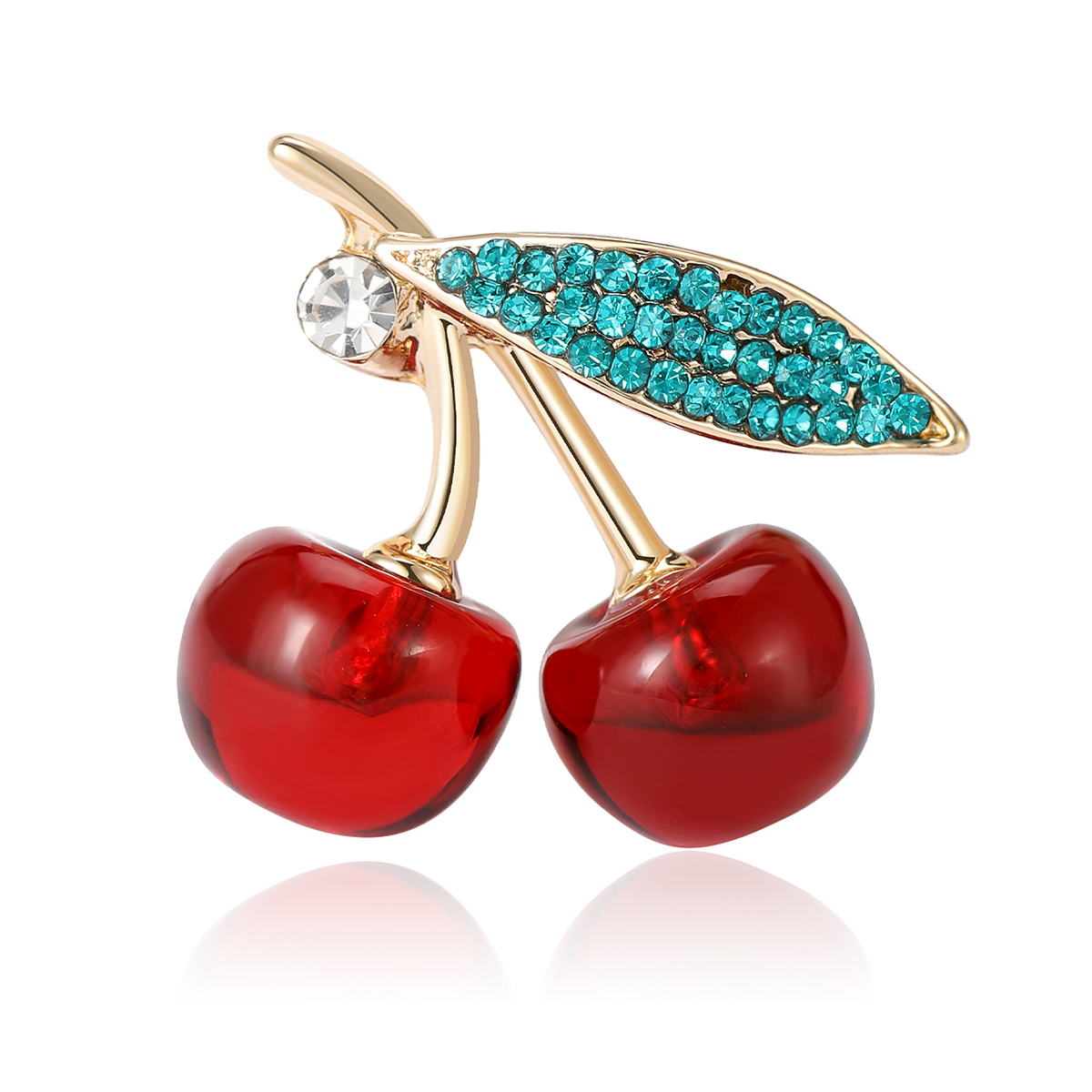 2024 New water diamond fruit brooch, women's fashion pin accessory, neckline design sense accessory, suit accessory, brooch, badge brooch, metal brooch Item Picture