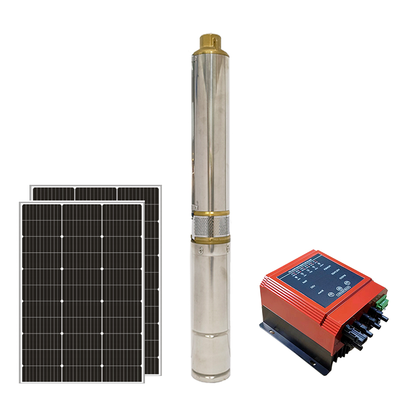 Solarpump/不锈钢增压泵/12V潜水泵/三相异步电动机/太阳能泵细节图