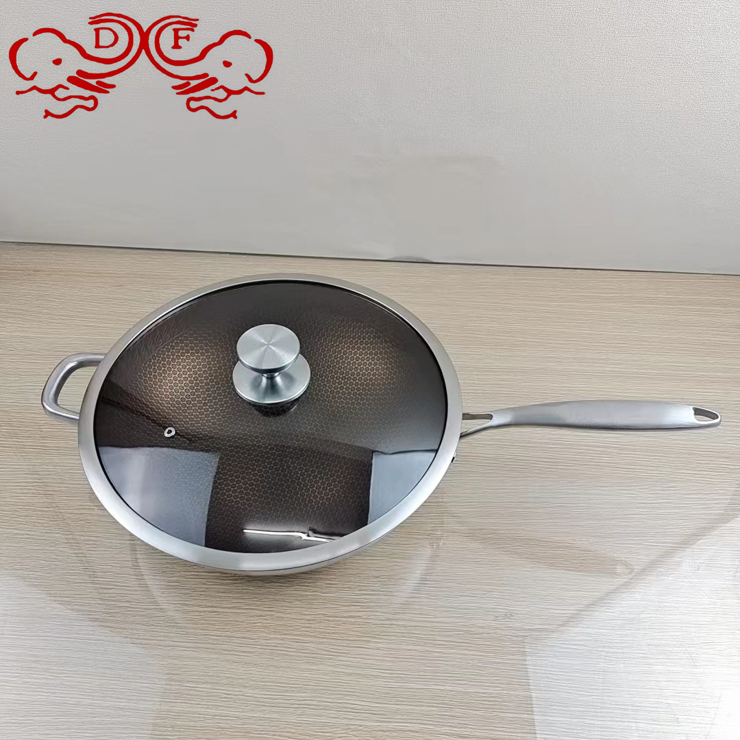DF99375 مقلاة من الفولاذ غير القابل للصدأ في المطابخ المنزلية Item Picture