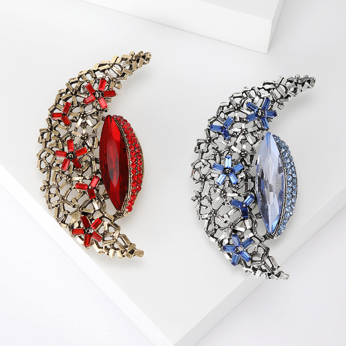 2024 Ziyang New glass brooch, women's fashion pin accessory, neckline design sense accessory, suit accessory, brooch, badge brooch, metal brooch 2024 Ziyang New glass brooch, women's fashion pin accessory, neckline design sense accessory, suit accessory, brooch, badge brooch, metal brooch