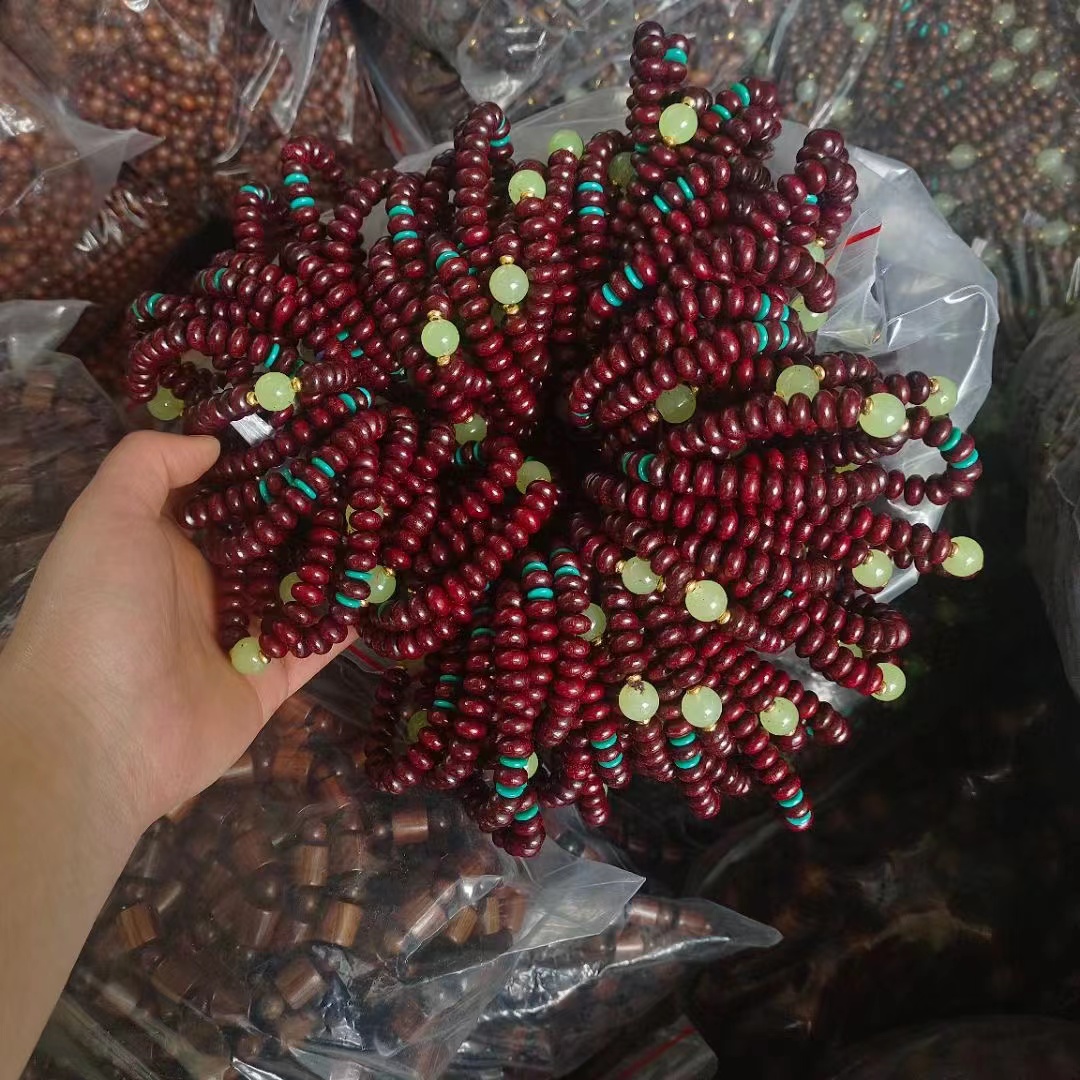 Special offer on wooden bracelets and wooden chains, jewelry and props Specification image