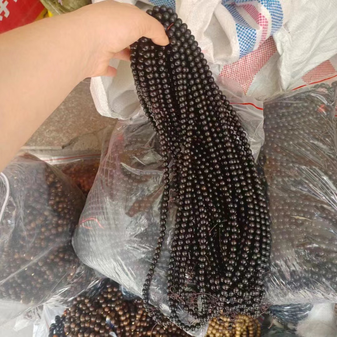 Wooden bracelets can be worn alone or stacked as necklaces or jewelry