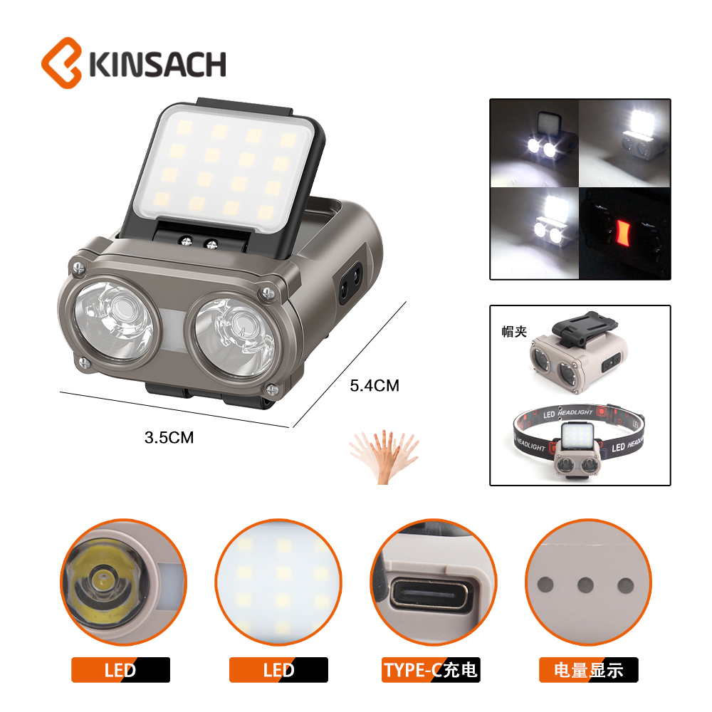 KINSACA Star Source TYPE-C Charging sensor cap clamp light details Picture