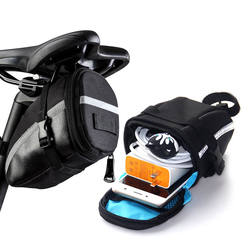 13196 bolsas de cola de bicicleta bolsas de cola de bicicleta de montaña cojines bolsas de silla de montar kits de ciclismo equipos bolsas de asiento trasero accesorios details Picture