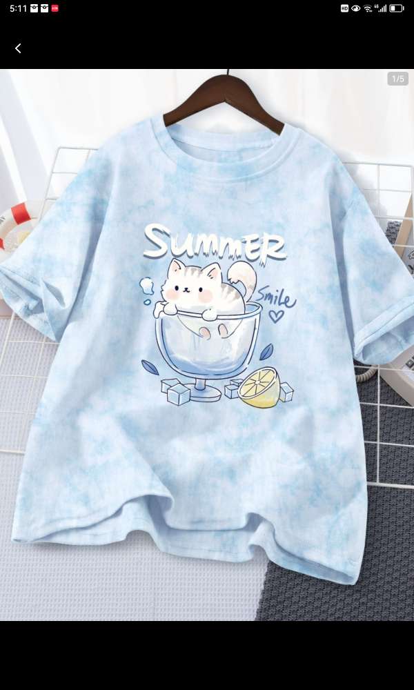 Cotton Short Sleeve T-Shirt Women's White Half Sleeve T-Shirt Summer Dress 2024 New Korean Version Of Loose Women's Summer Top 12 details Picture