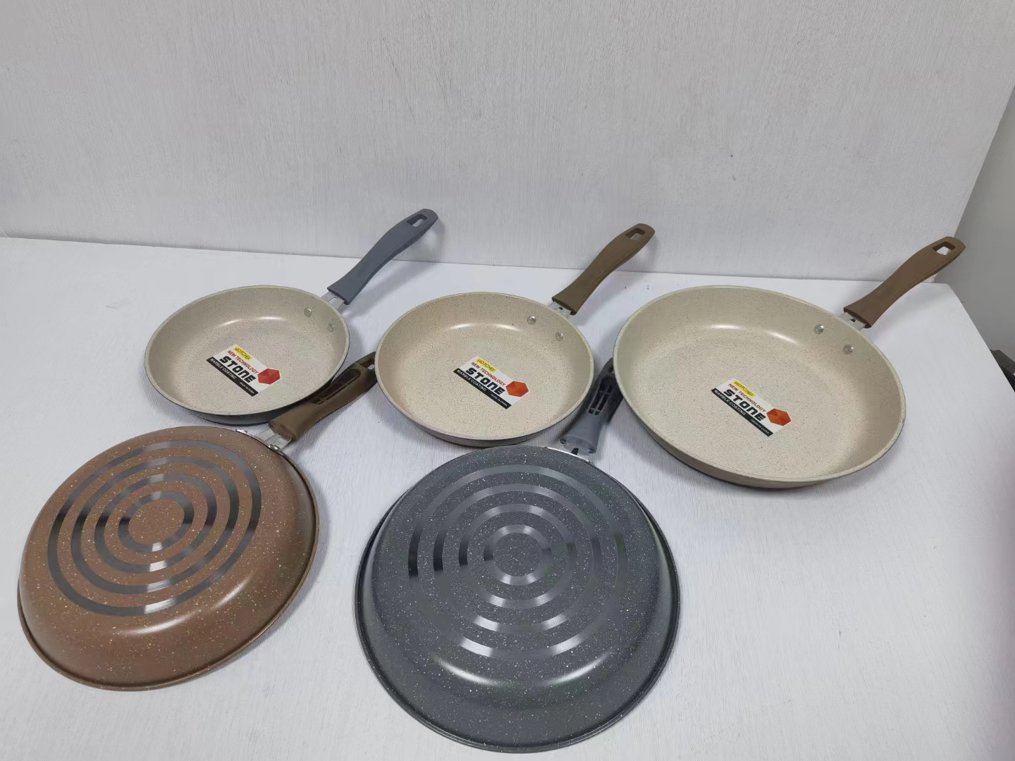 大理石不粘煎锅仿铝煎锅 锅具