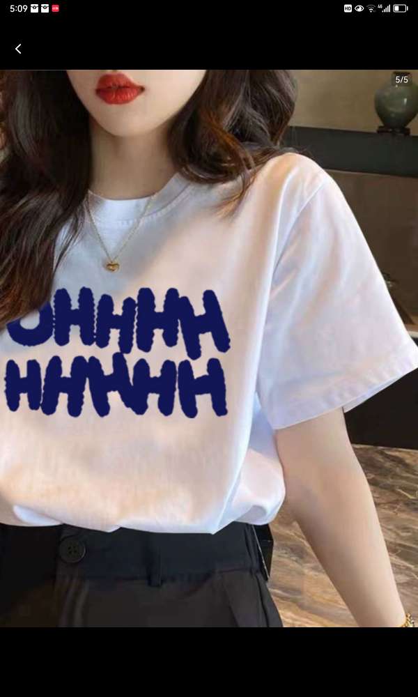 Cotton Short Sleeve T-Shirt Women's White Half Sleeve T-Shirt Summer Dress 2024 New Korean Version Of Loose Women's Summer Top 22